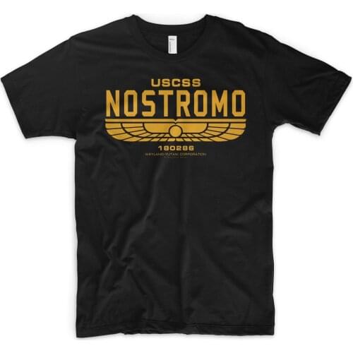 Nostromo T Shirt USCSS Weyland Yutani Alien Predator Prometeus Marines UFO