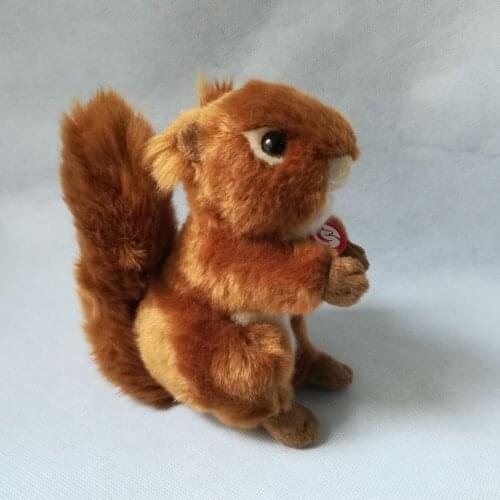 About 15cm brown squirrel plush toy soft doll baby toy birthday gift b1889