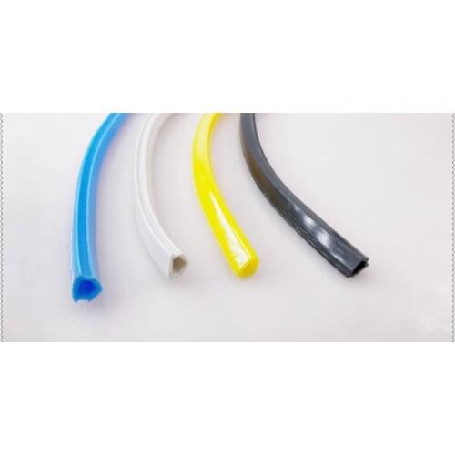 Industrial aluminum profile flat seal grooves trim bar groove width 6mm