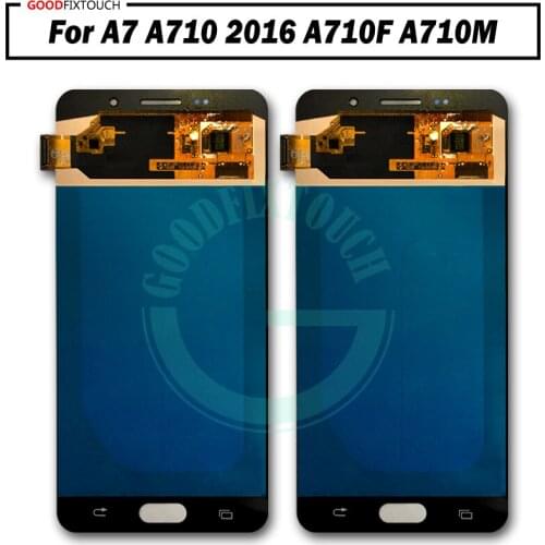 Tested Replacement LCDs For Samsung Galaxy A7 2016 A710 A710F A710M LCD Display Touch Screen Digitizer Assembly
