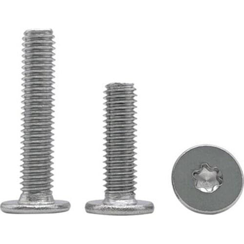 304 Stainless Steel Torx Socket Utrathin Flat Head Screws M1.6 M2 M2.5 M3 Select