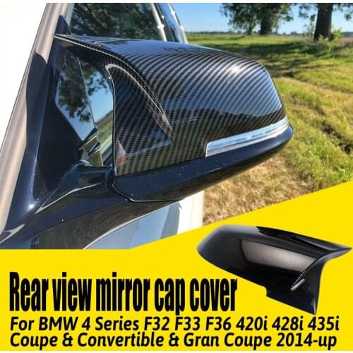 Replacement Side Wing Rear View Caps High Quality Rearview Mirror Cover for BMW 4 Series F32 F33 F36 2014-2018 M4 Style