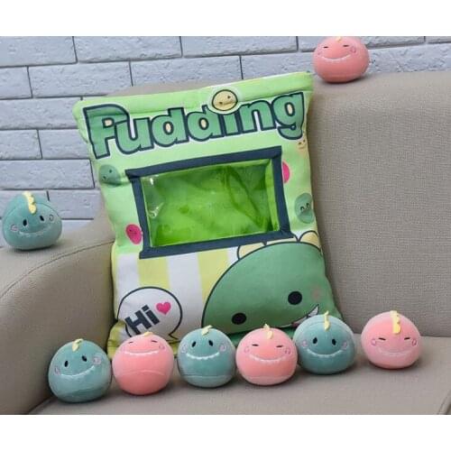 Funny Foodie Snacks Toy Doll Soft Plush Toys A Bag Of Small Toys Creative Toy Dinosaur Pillow 8pcs/Bag Soft Bunny Toys