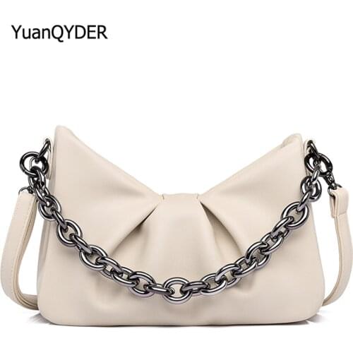 New Style Chain Shoulder Strap Design Womens Bag High Quality Leather Ladies Shoulder Bag Fashion Designer Women Crossbody Bags