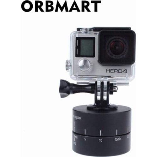 ORBMART 360 Degree Rotating Head Delay 60 120 Min Time Lapse Shoot Tripod Stand For Gopro Hero 5 6 SJCAM Xiaomi Yi Sport Camera