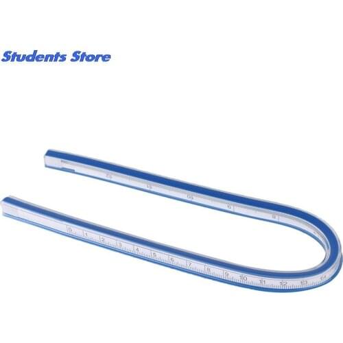 1PC 30cm Flexible Curve Ruler Drafting Drawing Measure Tool Soft Plastic Tape Measure Ruler