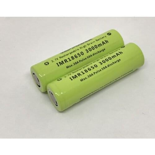 10pcs/lot Original MasterFire 3.7V IMR 18650 3000mAh High Drain 30A Pulse E-cigs Lithium Battery Rechargeable Batteries