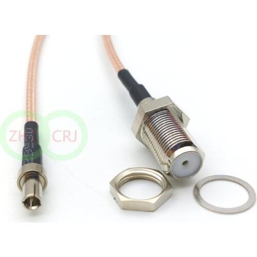 100pcs RG316 F FEMALE to TS9 ANGLE MALE Coaxial RF Cable