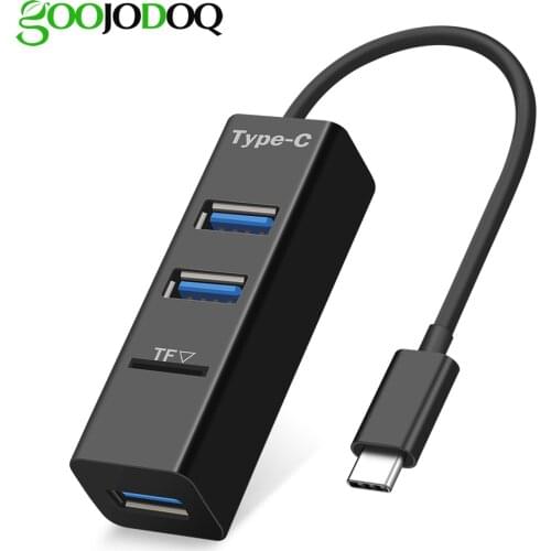 3 Ports USB C HUB Type C Splitter with TF Card Reader for Macbook Pro iMac PC Laptop Notebook Accessories USB-C Hub