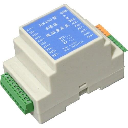 4-20MA to RS485 8 channel analog acquisition module current voltage AD converter MODBUS