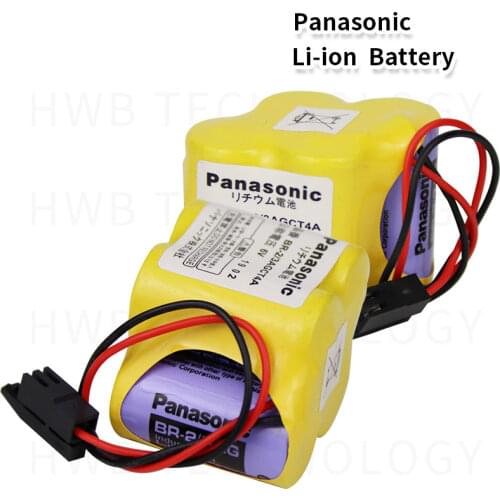 4X HOT NEW BR-2/3AGCT4A 6 v battery PLC BR-2/3AGCT4A lithium-ion batteries Black belt hook plug