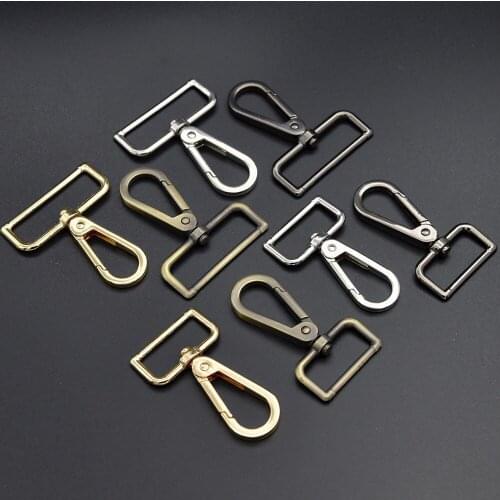 5pcs Swivel Trigger Lobster Clasps Snap Hook Keychain Ring Buckles for Luggage Straps DIY Craft Dog Collar Hanger