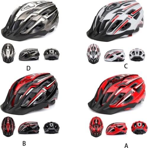 Men Women Unisex LED Light MTB Bike Helmet MTB Mountain Riding Bicycle Cycling Safety Cap Hat