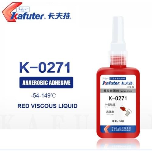Kafuter 50G K-0271 Screw glue anaerobic glue quick-drying thread lock glue medium viscosity