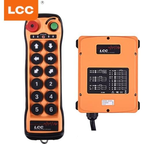 LCC Q1200 12 buttons single speed F24-12S industrial crane wireless remote control for winch