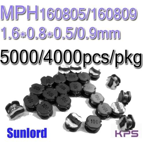 MPH 160809 Multilayer Chip Power Inductor DVC 5G AI EMI 3C Phone HDD Computer Mobile Wearable DC converter