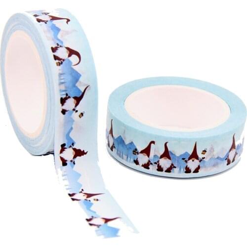 2021 NEW 1PC 15mm x 10m Christmas Santa Claus Snowman Washi Tape Scrapbook Paper Masking Adhesive Merry Christmas Washi Tape