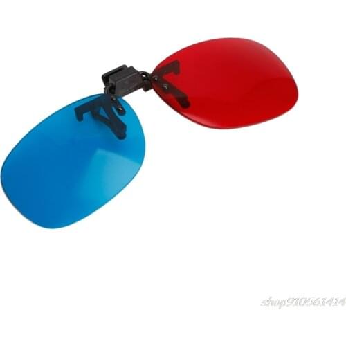New Red Blue 3D Glasses Hanging Frame 3D Glasses Myopia Special Stereo Clip Type O02 20 Dropshipping