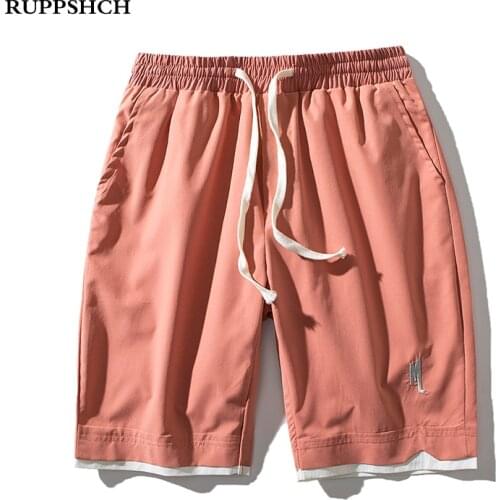 2021 Summer New Casual Men Sports Five-point Pants Men Wide Embroidery Loose Breathable Fitness Running Casual Pants Shorts Men