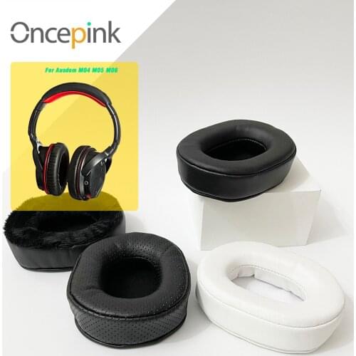 Oncepink Replacement EarPads For Ausdom M04 M05 Headphone Ear Cushion Cover Repair Parts Earphones Accessories