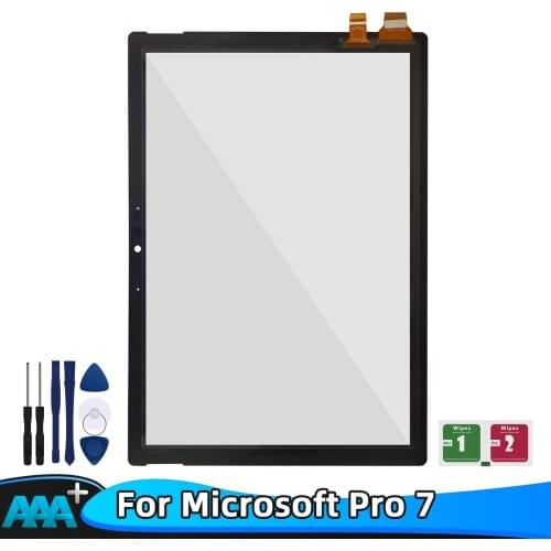 Touchscreen 100% Test ORIGINAL Tablet For Microsoft Surface Pro 7 1866 Tablet Touch Screen Panel Digitizer Front Glass