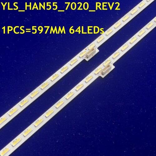 LED Strip 64leds For Sony Sharp 55'' KD-55X8500D YLS_HAN55_7020_REV2 YLS_HRN55_7020_V1.5 E162061 SYV5541 XBR-55X850C KD-55X8508C