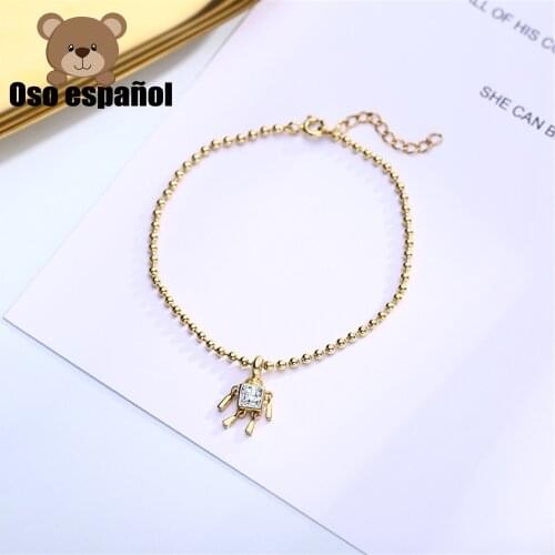 TS16 High Quality Original Spanish Cubs Star Moon Necklace Earring Bracelet Set, Womens Jewelry, Sterling Silver