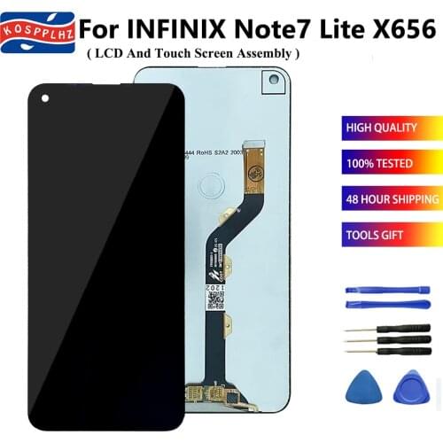 KOSPPLHZ 6.6" For Infinix Note 7 Lite X656 LCD Display + Touch Screen Sensor Assembly Replacement Note7 Lite X 656 New Screen