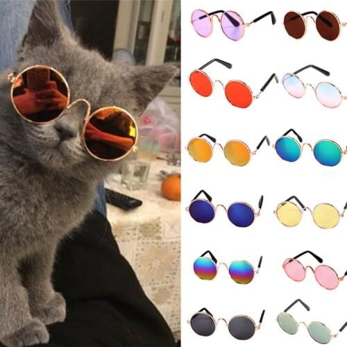 1pc Lovely Pet Cat Glasses Dog Glasses Kitty Toy Dog Sunglasses Photos Props Eye-wear Protection Sunglasse Pet Accessoires