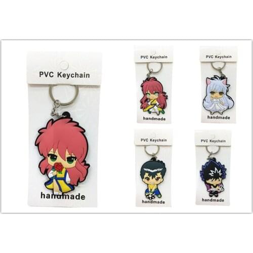 1PCS YuYu Hakusho Anime Key Chain PVC Figure Keyring Toy Keychain Keyholder Birthday Gifts Unisex NEW