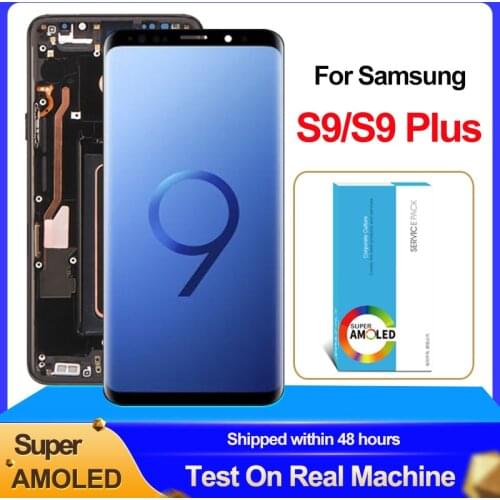 100% Original Super AMOLED Display For Samsung Galaxy S9 LCD Display Touch Screen Digitizer S9 Plus G960 G965 Repair Parts