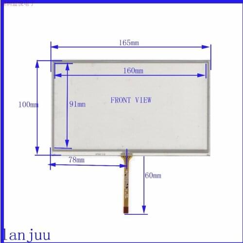 165*100 original new 7 inch car DVD navigation GPS touch screen panel 165mm*100mm handwritten