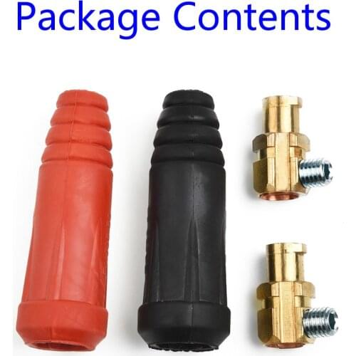 2pcs Durable Use TIG Welding Cable Panel Connector Plug DKJ35-50 315Amp Quick Fitting Welding Machine Plug Welding Torches