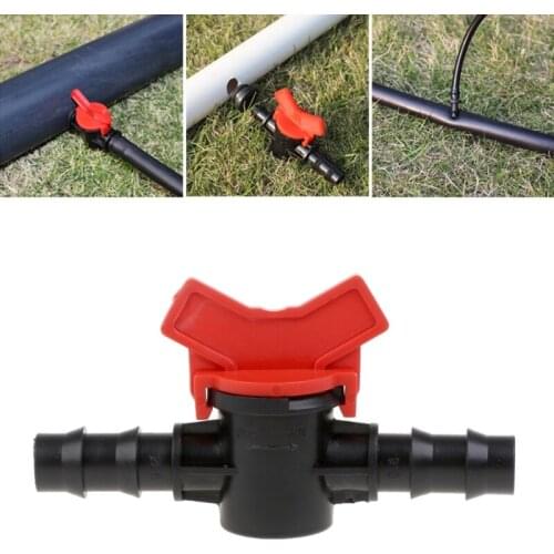 2way Connector Adaptor Quick Turn Off Plastic Irrigation Water Hose Valve Switch 50JC