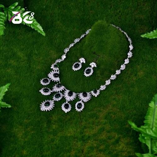 Be 8 New Fashion Necklace and Earring Jewelry Set Flower Shape for Women Fashion Jewelry Party Gift Bijoux Femme S061