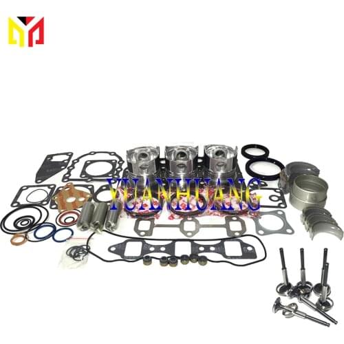 D722 Engine Rebuild Kit Overhual Repair Gasket Set With Valve Seat Guide For KUBOTA Diesel Piston Ring Main & Con Rod Bearing