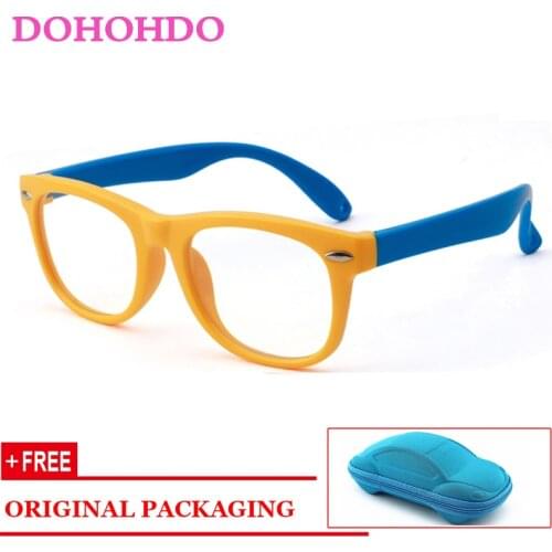 DOHOHDO 2020 High Quality Silicone Glasses Frame Children Clear Glasses Flexible Eyeglasses For Boy Girl Optical Spectacle Frame