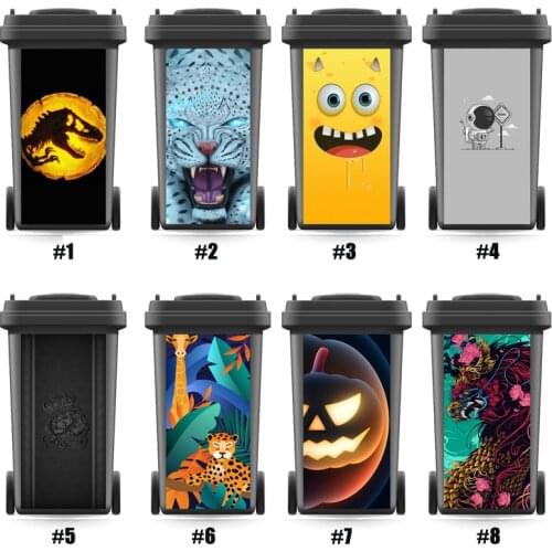 DIY Cute Rubbish Bin Sticker Wall Mural Removable self adhesive Kitchen Accessories Wall Stickers home decoration accessories