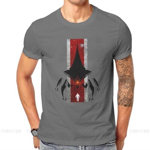 Mass Effect Game The Commander Tshirt Classic Graphic Mens Streetwear Tops Large Cotton Crewneck T Shirt