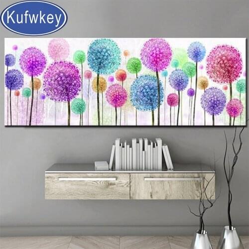 Full Square/Round Drill 5D DIY Diamond Painting "Dandelion Flower" 3D Embroidery Cross Stitch kits Rhinestone Home Decor Gift