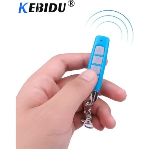 KEBIDU 433MHZ Garage Gate Door Remote Control Auto Pair Copy Remote Garage Door Opener Remote Control Duplicator 4 Key Buttons