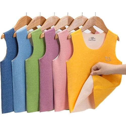 Summer Children Shirts For Girls Kids Underwear Solid Model Cotton Boys Undershirt Toddler Vest Baby tank T-shirt Striped Tops