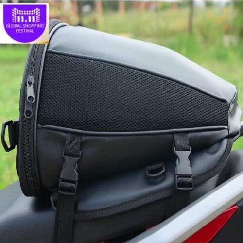 Motorcycle Tail Bag Motorbike Seat Back Bag Saddle Bag Rear Seat Package custom made Moto Motorbike Travel Saddle Tail Handbag