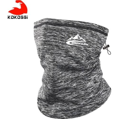 KoKossi Winter Neck Warmer Cycling Scarf Outdoor Running Sports Headwear Face Scarf Bicycle Bandana Men Simple Bike Headbands