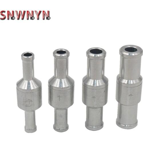 Aluminium Alloy One Way Fuel Non Return Check Valve Petrol Diesel for Car Automobile Oil Water Pumps 6-12mm Car Accessories
