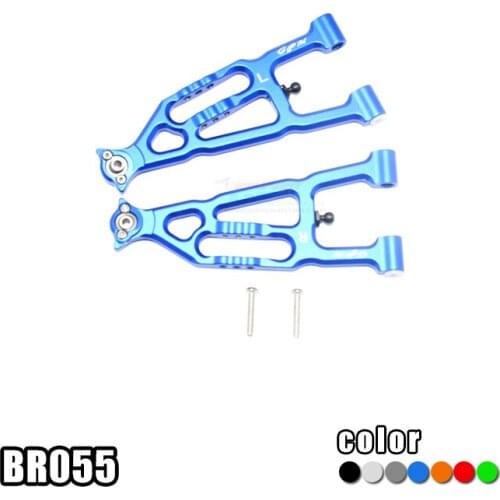ALLOY ALUMINUM FRONT LOWER SUSPENSION ARM -SET BR055 FOR 1/10 SCALE LOSI BAJA REY