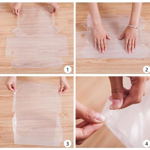 12pcs Transparent Plastic Shoes Storage Boxes Makeup Box Case Holder Foldable Shoes Box Men/Women/Children