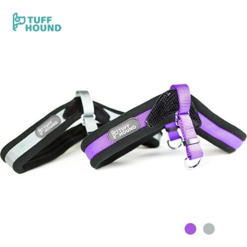 TUFF HOUND Pet Dog Harness Reflective Nylon Adjustable Small Dog Walking Heavy Duty Dog Clothes Running No Pull Prevent Allergy