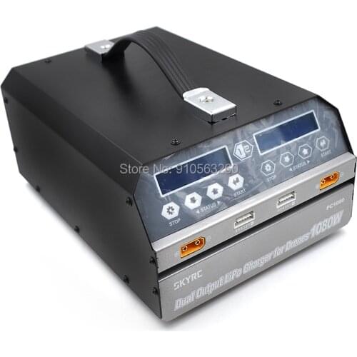 SKYRC PC1080 Lipo battery charger 1080W 20A 540W*2 Dual Channel Lithium Battery Charger for agricultural spraying drone UAV