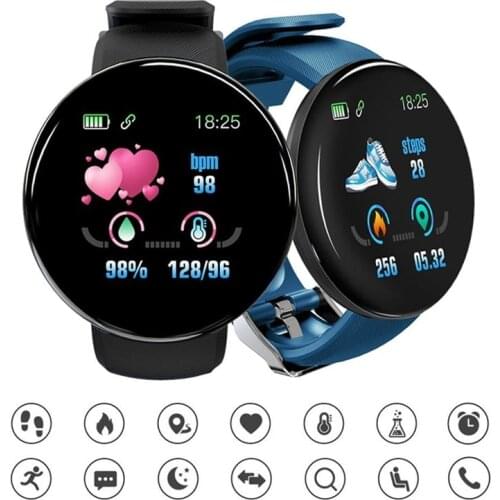 2020 New V19 Color Screen Smart Bracelet Exercise Meter Step Waterproof Sleep Heart Rate Healthy Fashion Watch